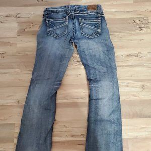 Buckle bootcut jeans